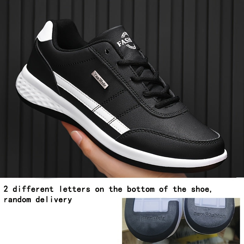 VanWeir Men'S Lightweight Running Sneakers - Navy Blue & Brown Two-Tone Design, Breathable Mesh Lining, Stability Support, MD/TPR Sole for Outdoor Training, Hiking & Casual Wear, Hiking Footwear, Modern Sneakers, Comfortable