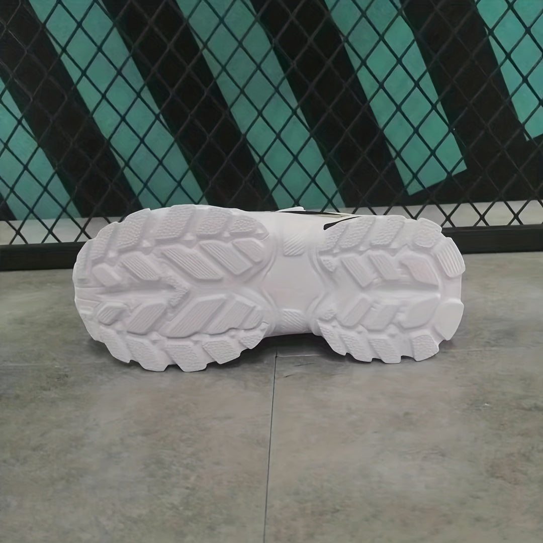 Boys Soft-soled Sneakers, Lightweight Breathable Non-slip Hook-and-loop Fastener Casual Shoes