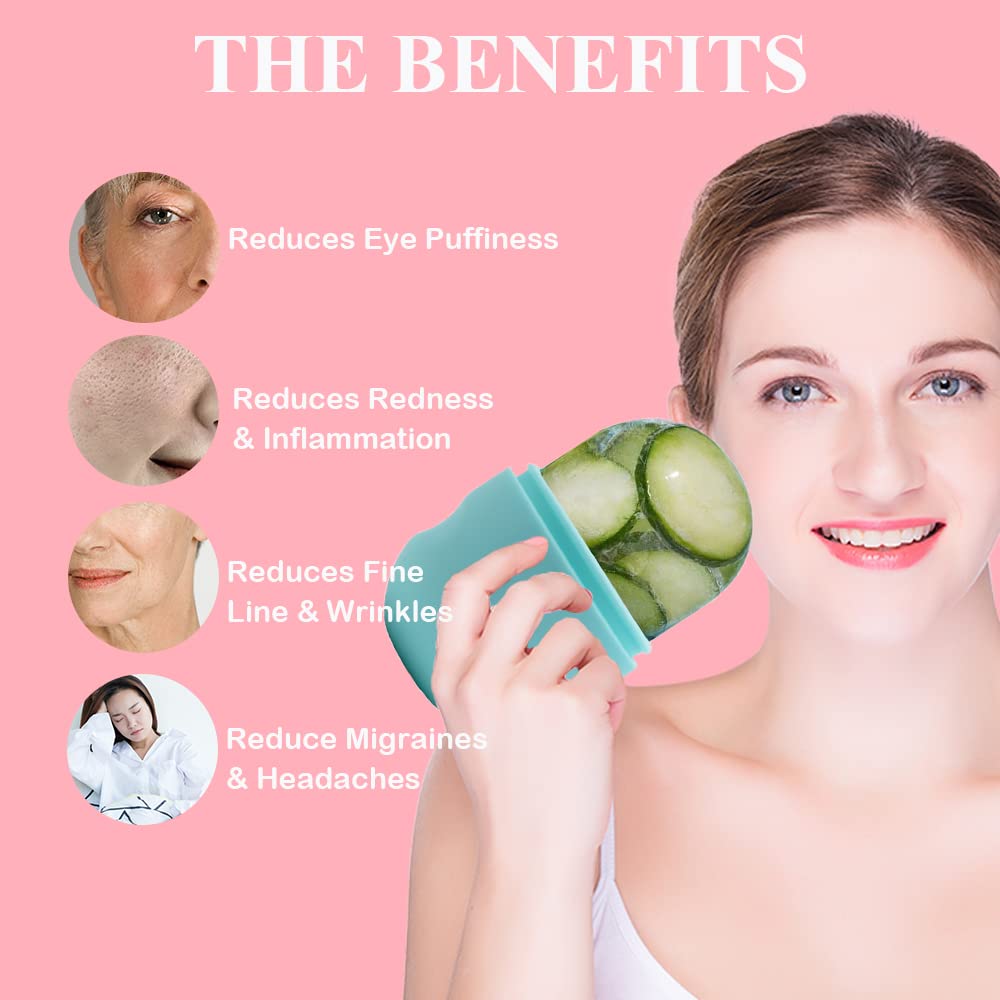 Ice Face Roller Ice Mold For Face Eyes And Neck Ice Holder For Face Face Ice Cube - Enhance Your Natural Glow Ice Facial Capsule