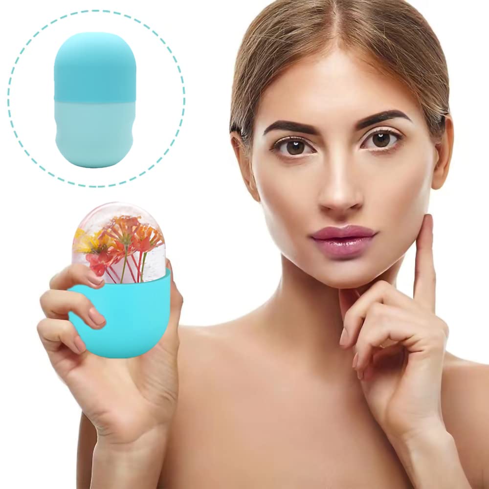 Ice Face Roller Ice Mold For Face Eyes And Neck Ice Holder For Face Face Ice Cube - Enhance Your Natural Glow Ice Facial Capsule