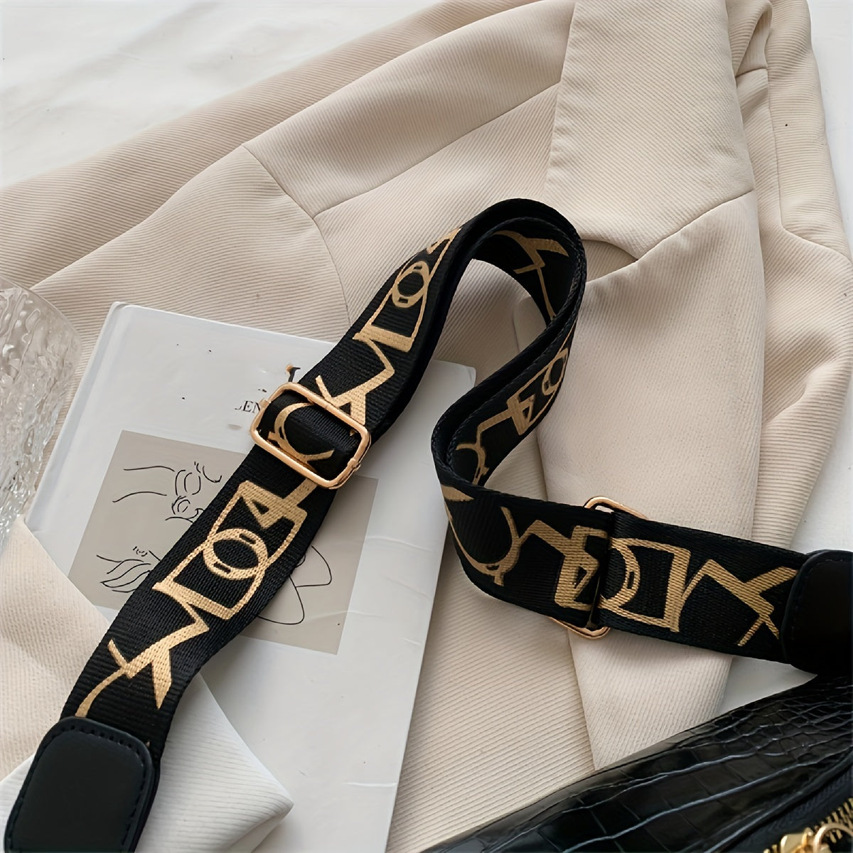 Stylish Crocodile-Embossed Chain Waist Bag | Secure Zip & Versatile Use | Faux Leather Fanny/Chest Pack for Girls with Polyester Lining