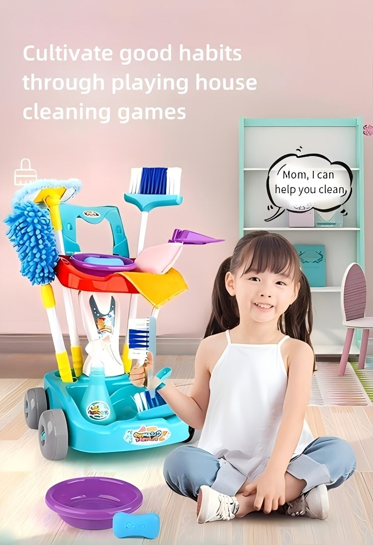 Sweeping Toys, Broom And Dustpan Combination Set, Simulation Of Home Cleaning, Floor Sweeping Toys Perfect Christmas And Birthday Gift
