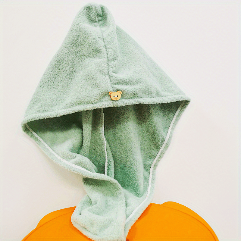 Super Absorbent Microfiber Hair Towel - Quick Drying Hair Wrap Cap with Soft Headband for Frizz-Free Hair