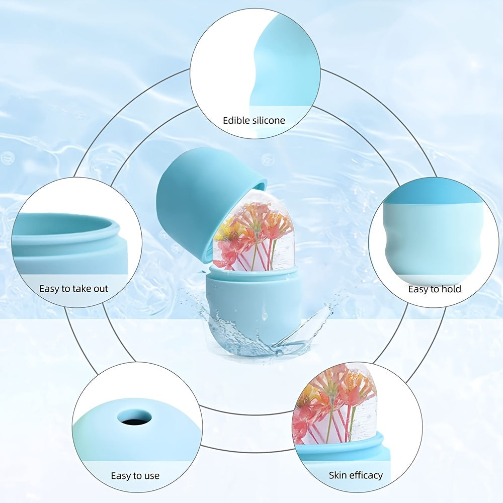 Ice Face Roller Ice Mold For Face Eyes And Neck Ice Holder For Face Face Ice Cube - Enhance Your Natural Glow Ice Facial Capsule