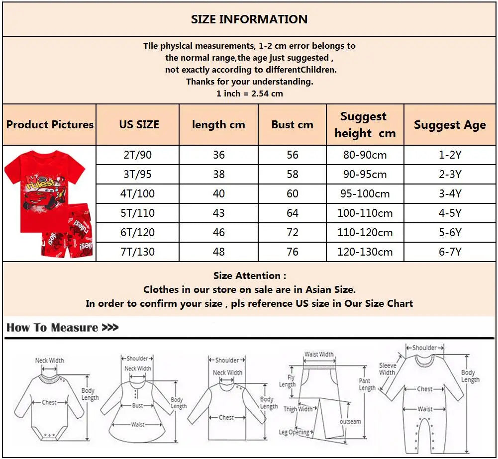 New Summer Kids Pyjamas Children Sleepwear Baby Set Boys Girls Cars Short sleeved Pijamas Cotton Nightwear Clothes Pajamas Sets