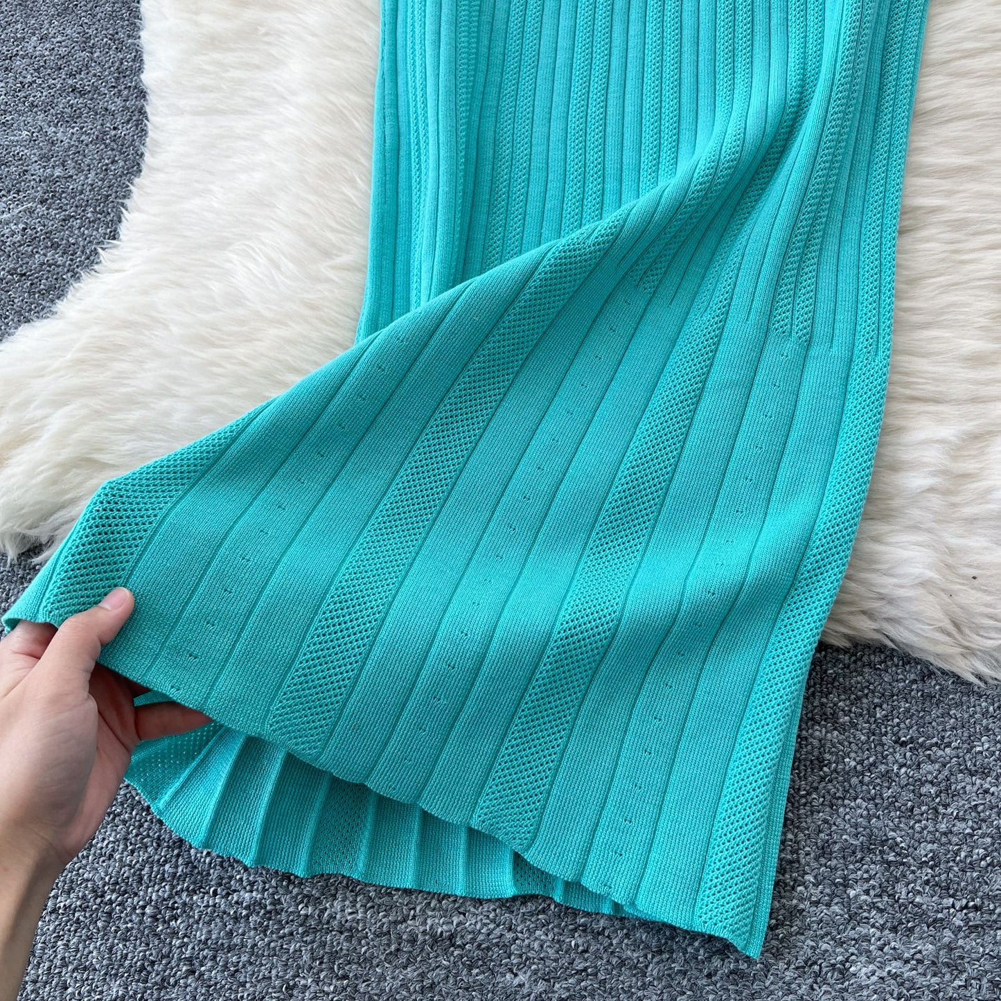 Dresses Women Summer Knitting Long Dress Single Breasted Round Collar Short Sleeve Sexy Bodycon Office Lady Knit Vestidos