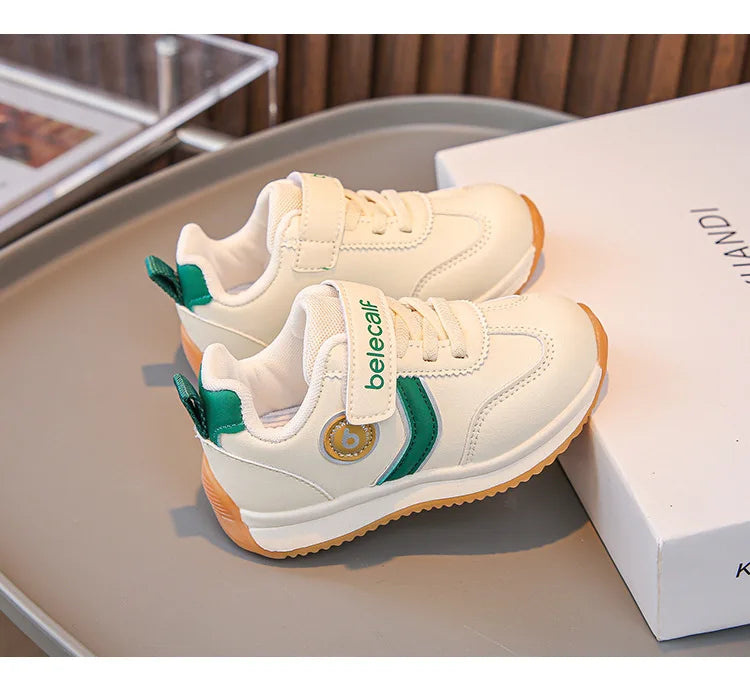 Kindergarten For Boys Girls Fashionable Versatile Sneakers Breathable Solid Color Sports Shoes Children's Spring New Casual Shoe