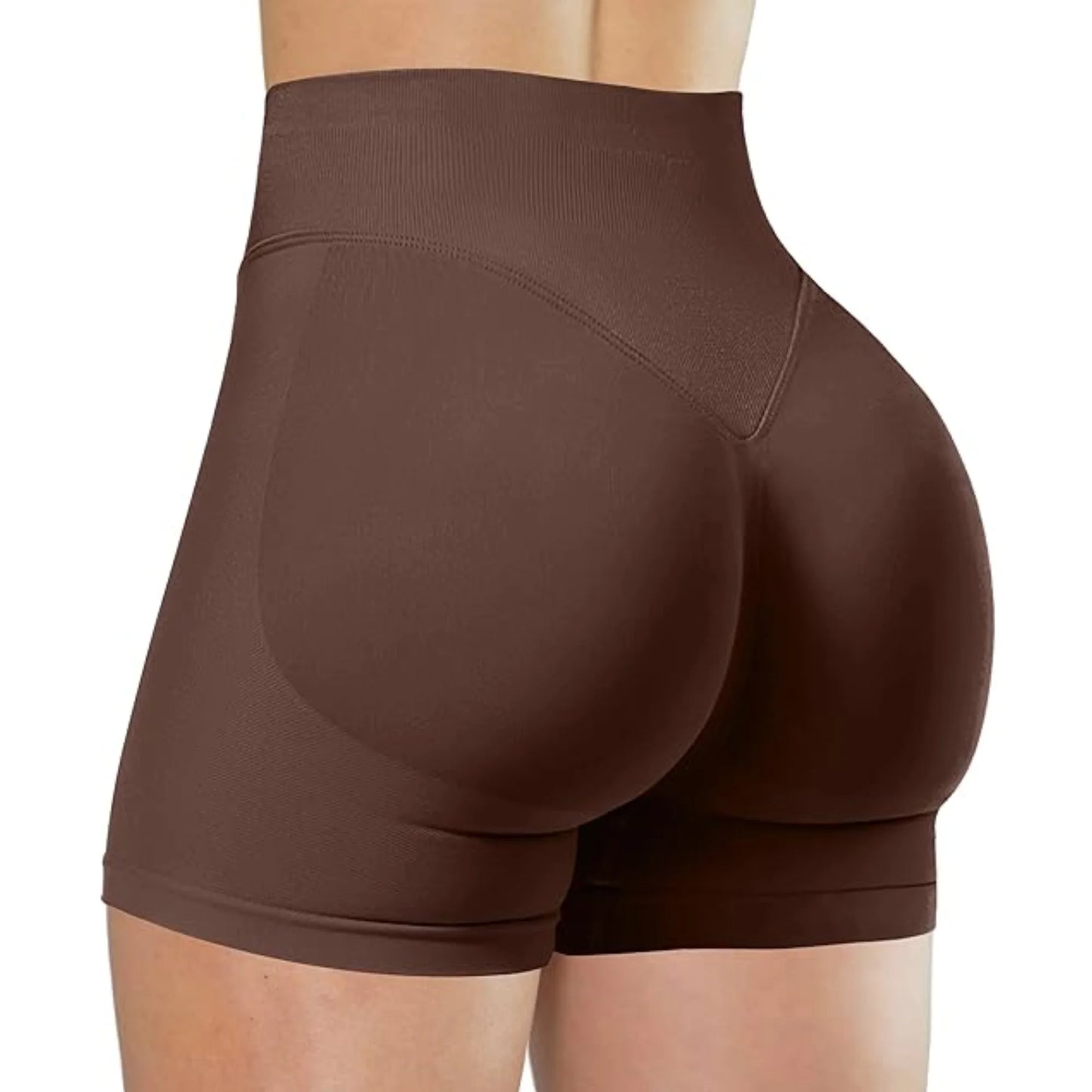 Summer High Waisted Yoga Shorts Fashionable and Sexy Running Fitness Pants Solid Color Yoga Leggings