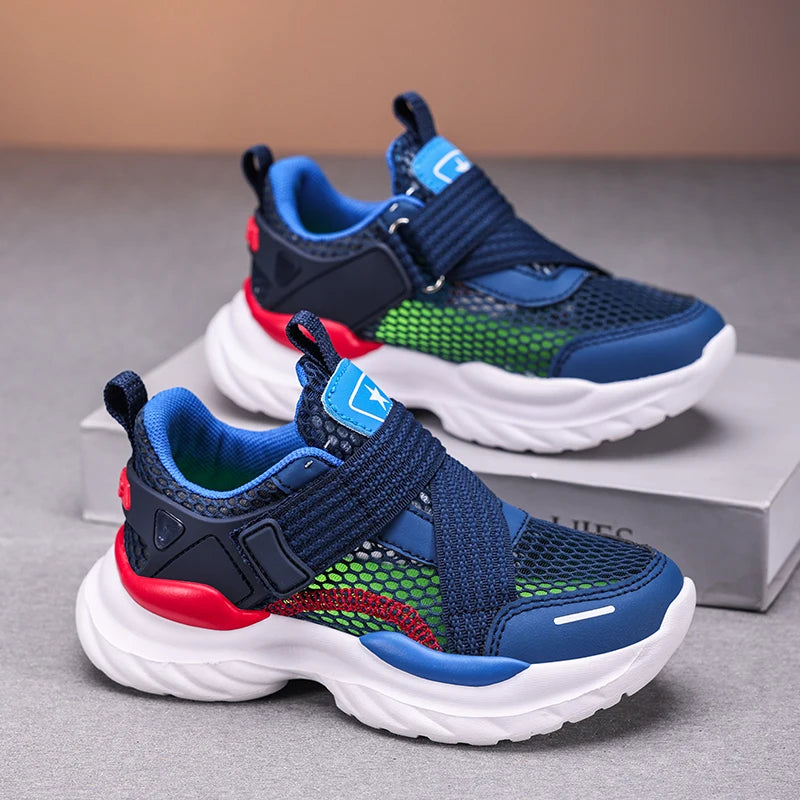 Summer Mesh Boy Sneaker Luxury Brand Children Shoes Breathable School Casual Sports Shoes for Kids Boys