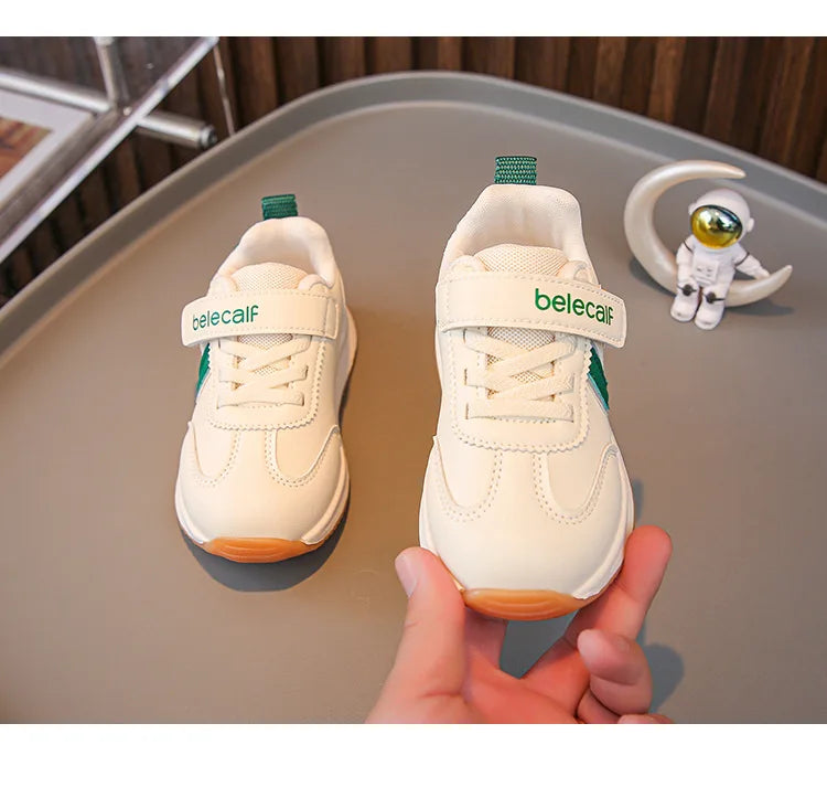 Kindergarten For Boys Girls Fashionable Versatile Sneakers Breathable Solid Color Sports Shoes Children's Spring New Casual Shoe