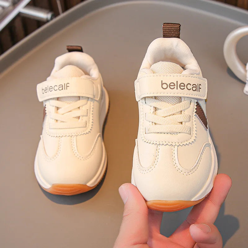 Kindergarten For Boys Girls Fashionable Versatile Sneakers Breathable Solid Color Sports Shoes Children's Spring New Casual Shoe