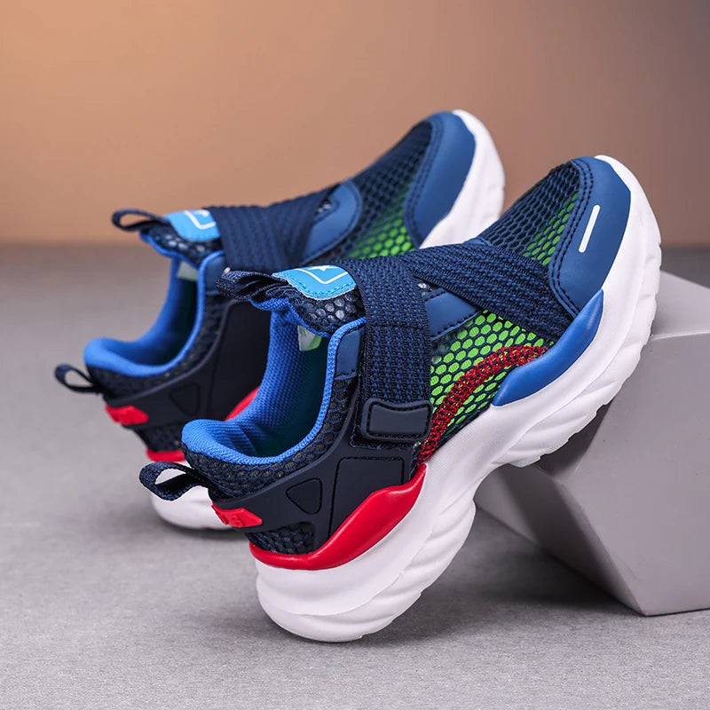 Summer Mesh Boy Sneaker Luxury Brand Children Shoes Breathable School Casual Sports Shoes for Kids Boys