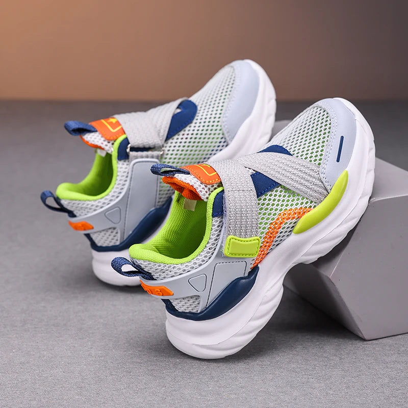 Summer Mesh Boy Sneaker Luxury Brand Children Shoes Breathable School Casual Sports Shoes for Kids Boys