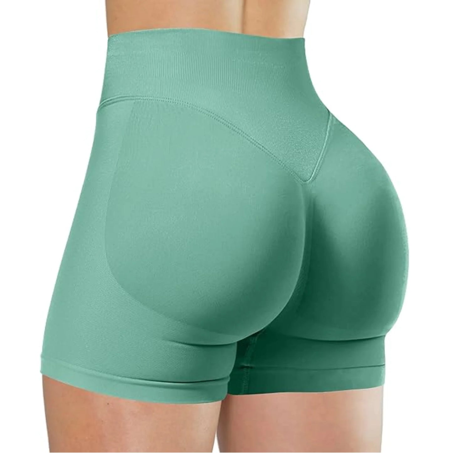 Summer High Waisted Yoga Shorts Fashionable and Sexy Running Fitness Pants Solid Color Yoga Leggings