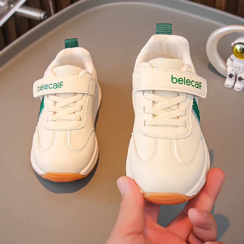 Kindergarten For Boys Girls Fashionable Versatile Sneakers Breathable Solid Color Sports Shoes Children's Spring New Casual Shoe