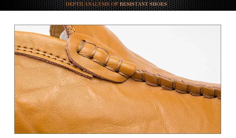 Men Shoes Casual Genuine Leather Mens Loafers Moccasins Designer Slip on Boat Shoes High Quality Chaussure Homme Plus Size 37-47