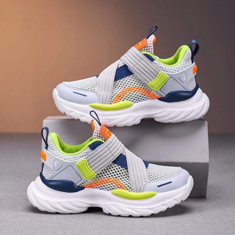 Summer Mesh Boy Sneaker Luxury Brand Children Shoes Breathable School Casual Sports Shoes for Kids Boys