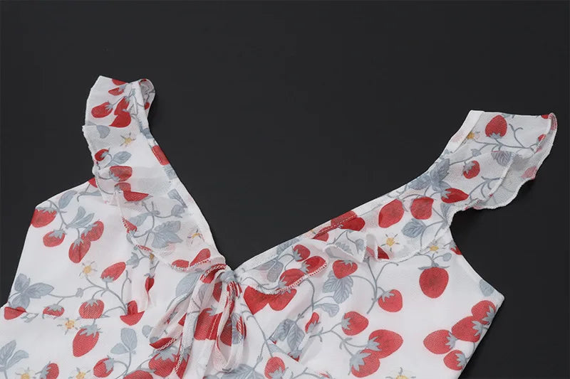 Cryptographic Summer Floral Print Plunge Maxi Dress Outfits Sexy Backless Fairy Sun Dresses Vacation Beachwear Vestido Coquette