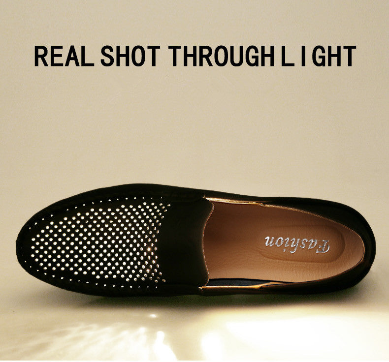 Summer Men Casual Shoes Leather Moccasins Breathable Slip on Boat Shoes Italian Luxury Brand Mens Driving Loafers Size 37-47