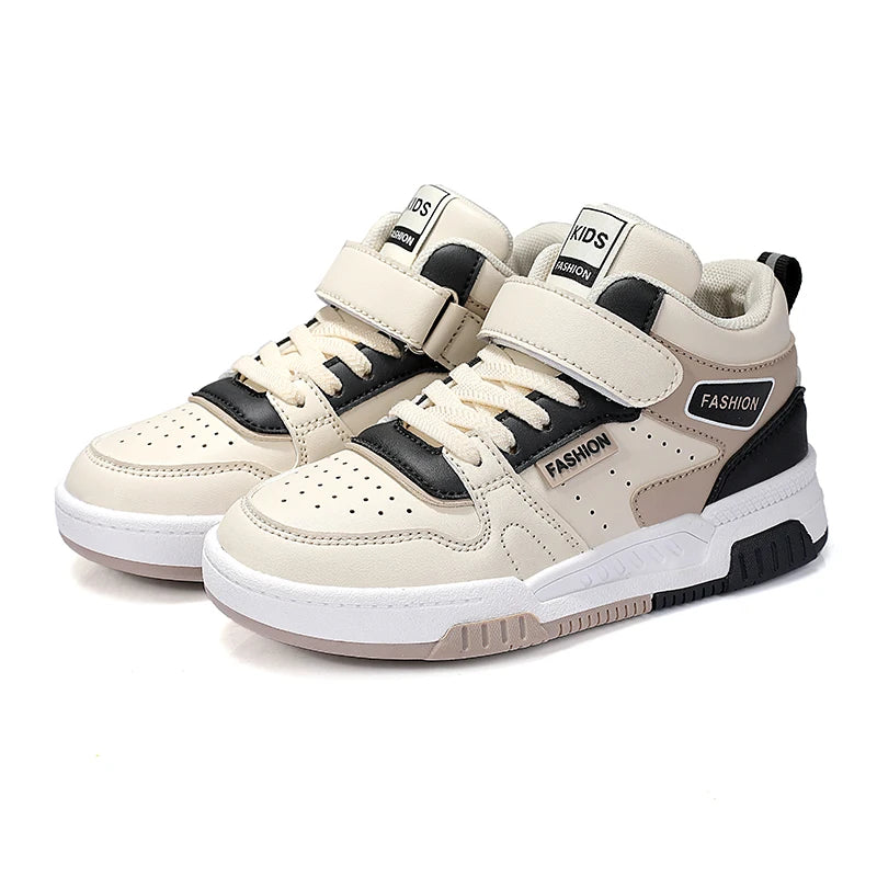 Design Children Sneaker Boys Shoes Skateboard Kids Casual Shoes Autumn Sports Tennis High Top Sneaker for Boy