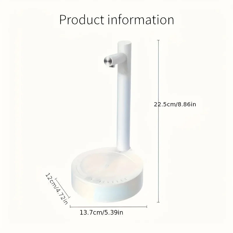 1pcUSB Rechargeable 6-Speed Adjustable Desktop Water Pump, Premium Safe Materials, Sleek Design. Ideal for Home, Office, Kitchen