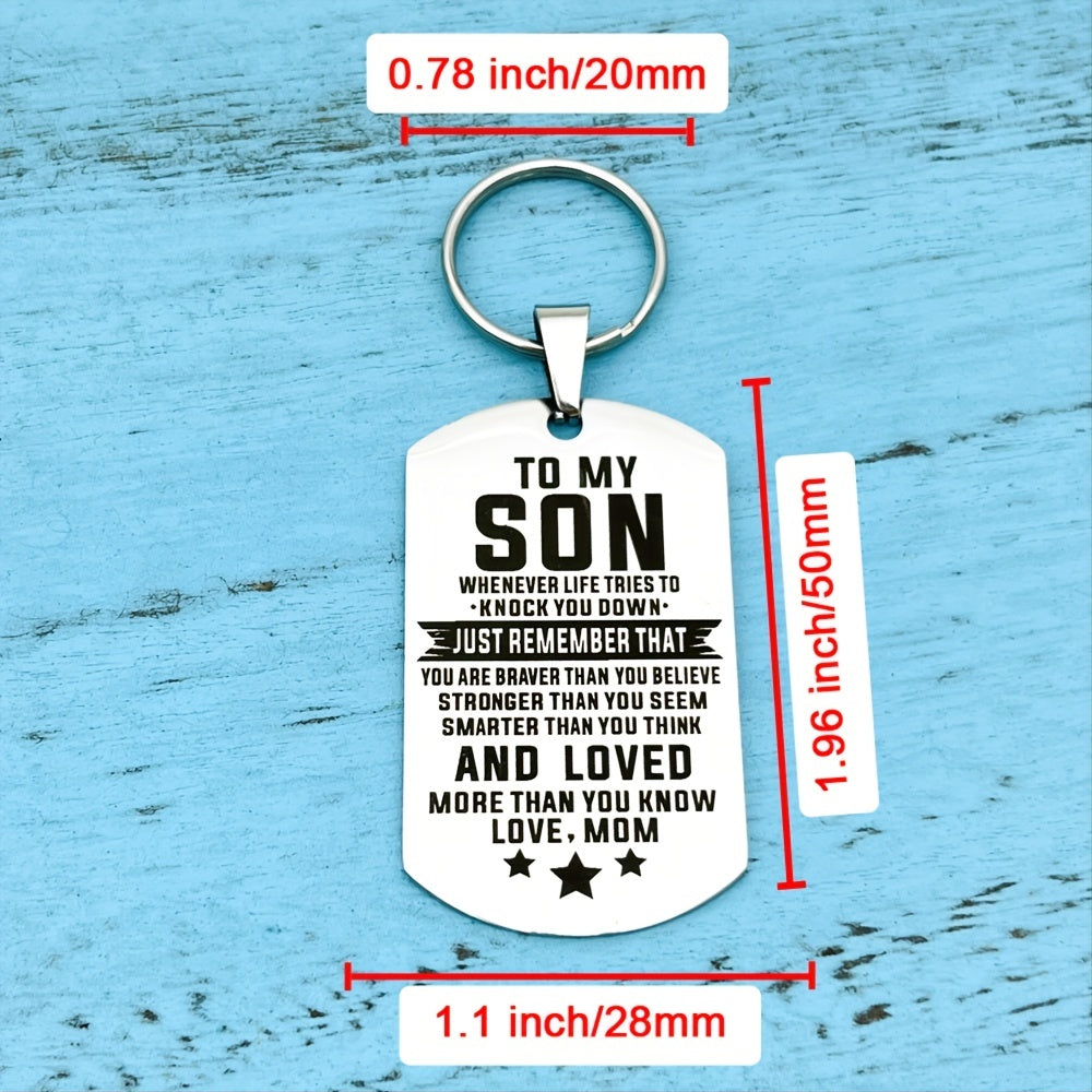 Inspirational Keychain For Daughter/Son - Encouraging Birthday/Graduation Gift From Mom/Dad