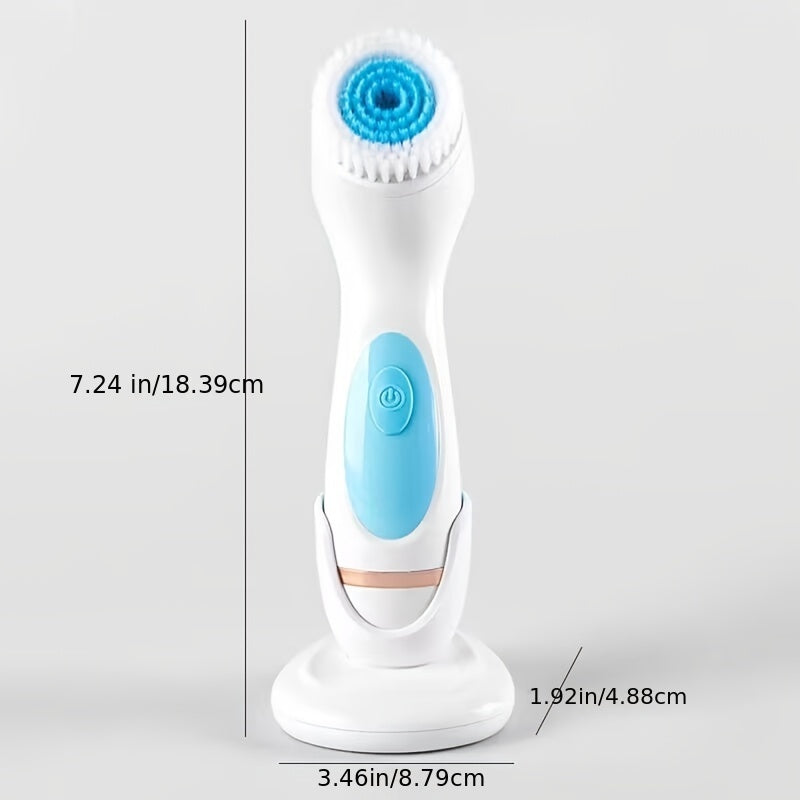 3 In 1 Wireless Face Cleansing Brush Sonic Face Spin Brush Set Spa System For Deep Cleaning Remove Blackhead Machine