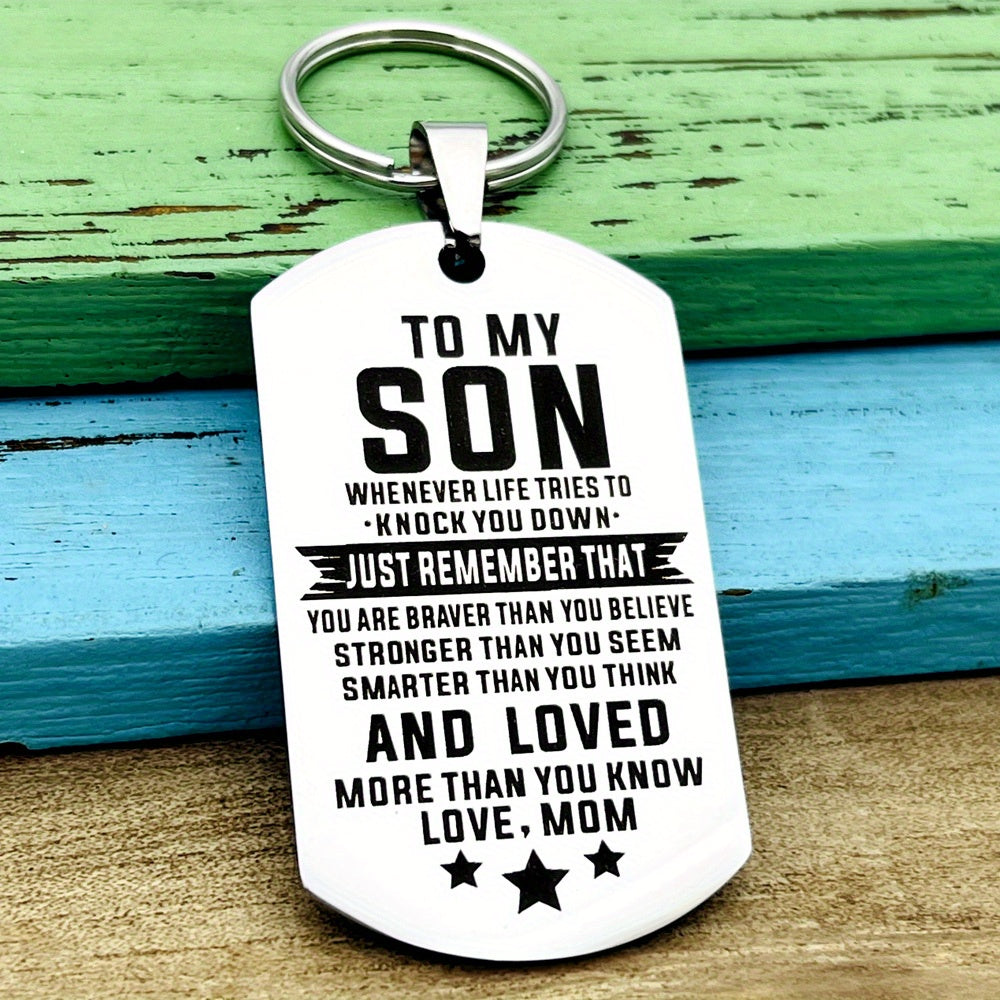 Inspirational Keychain For Daughter/Son - Encouraging Birthday/Graduation Gift From Mom/Dad