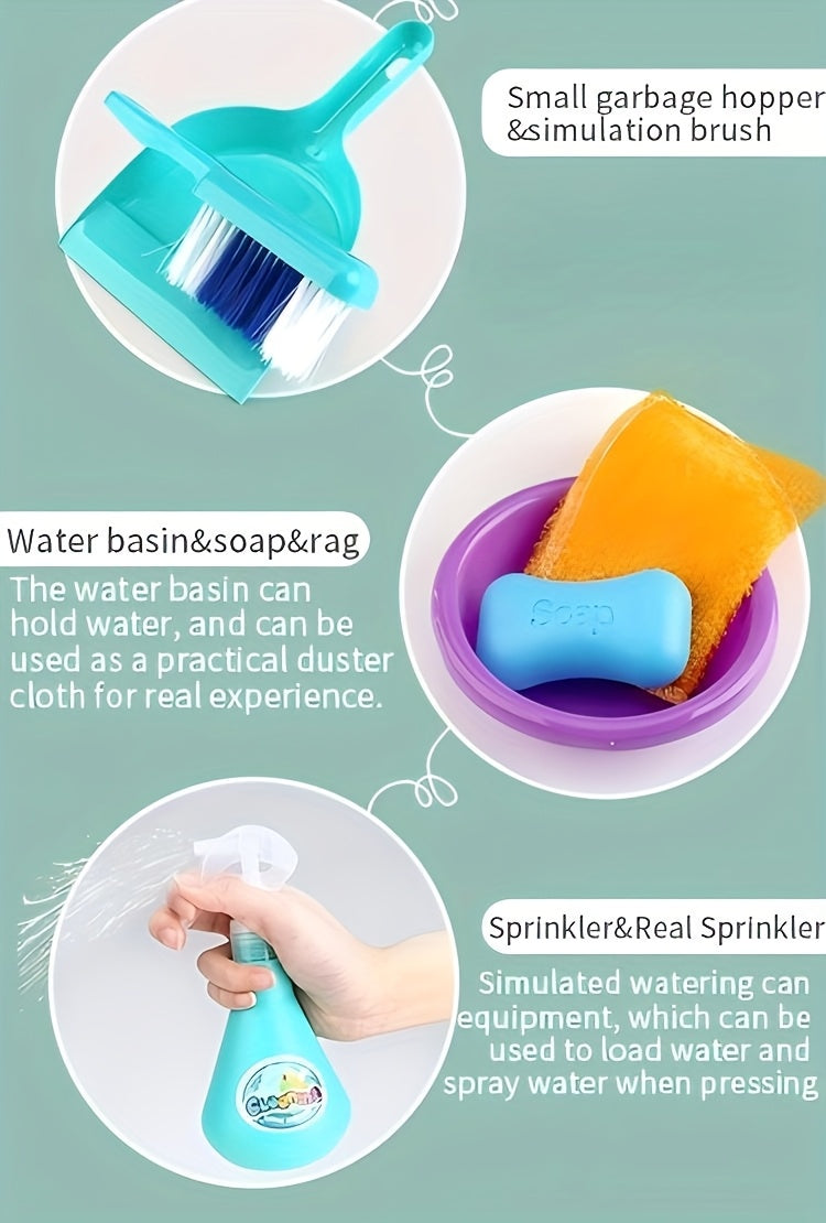 Sweeping Toys, Broom And Dustpan Combination Set, Simulation Of Home Cleaning, Floor Sweeping Toys Perfect Christmas And Birthday Gift