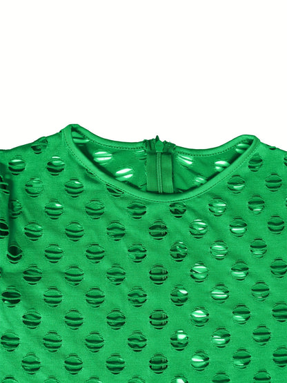 Hollow Zip Back Jumpsuit, Sexy Bodycon Long Sleeve Long Length Jumpsuit For Fall & Winter, Women's Clothing