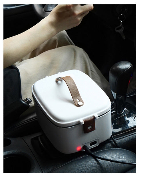 Portable Electric Lunch Box Heater: 1.8L Capacity, 2-in-1 Design for Car & Home Use