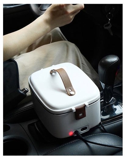 Portable Electric Lunch Box Heater: 1.8L Capacity, 2-in-1 Design for Car & Home Use