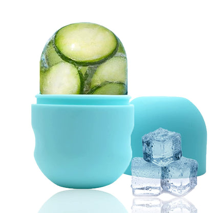 Ice Face Roller Ice Mold For Face Eyes And Neck Ice Holder For Face Face Ice Cube - Enhance Your Natural Glow Ice Facial Capsule
