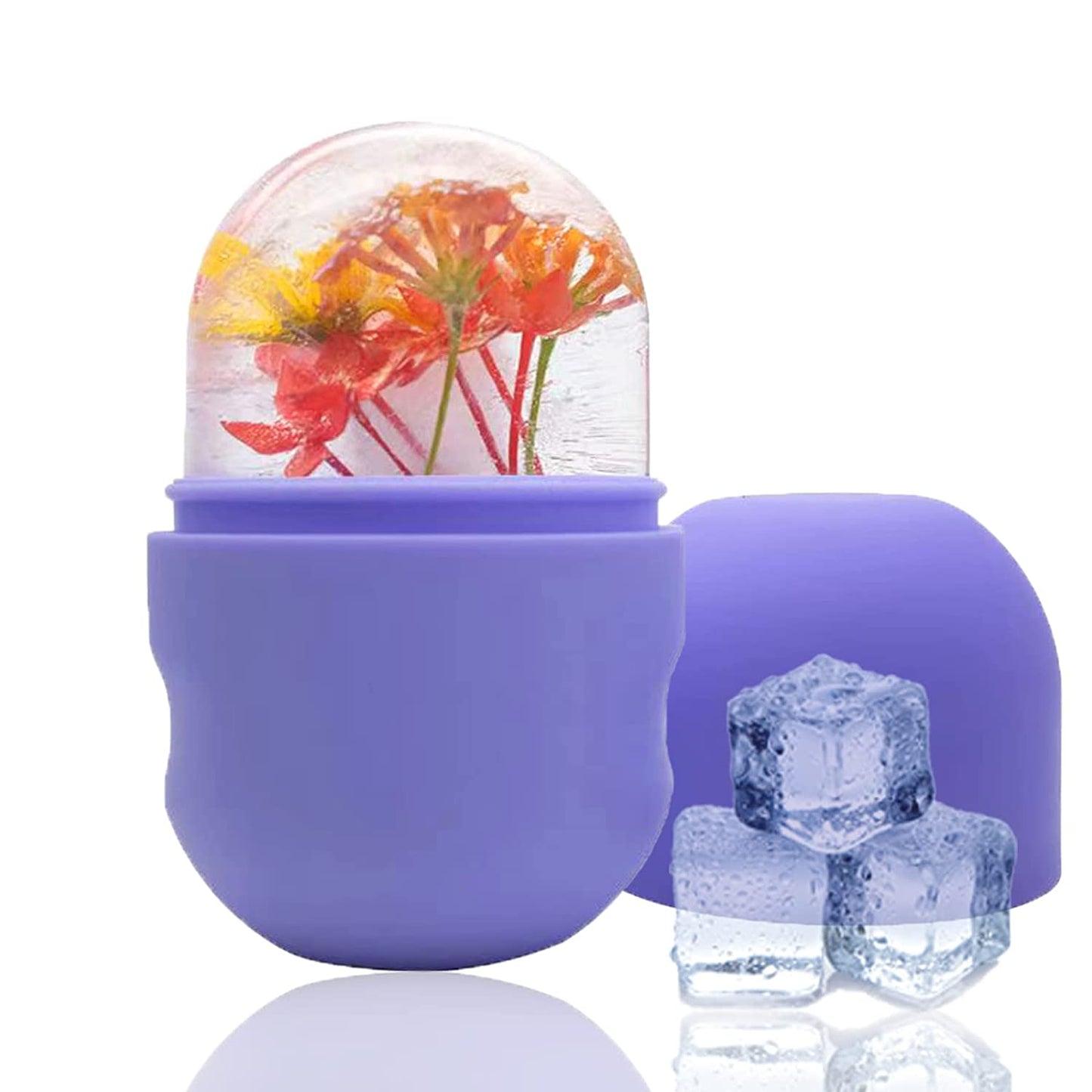 Ice Face Roller Ice Mold For Face Eyes And Neck Ice Holder For Face Face Ice Cube - Enhance Your Natural Glow Ice Facial Capsule