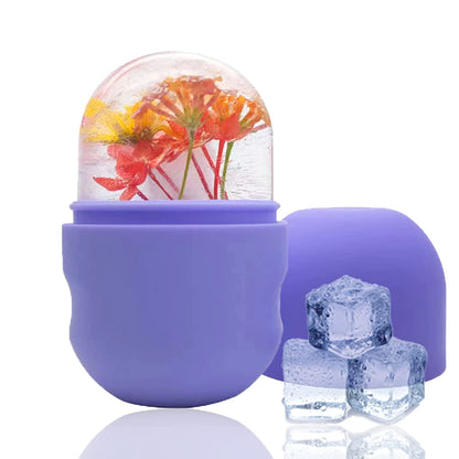 Ice Face Roller Ice Mold For Face Eyes And Neck Ice Holder For Face Face Ice Cube - Enhance Your Natural Glow Ice Facial Capsule