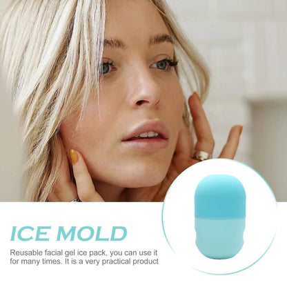Ice Face Roller Ice Mold For Face Eyes And Neck Ice Holder For Face Face Ice Cube - Enhance Your Natural Glow Ice Facial Capsule