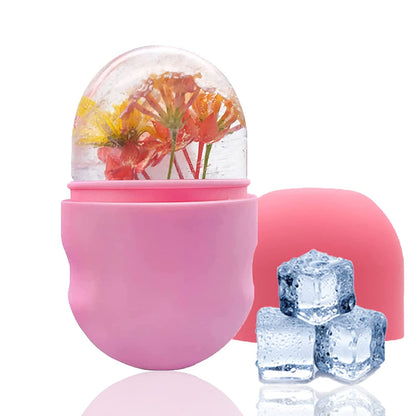 Ice Face Roller Ice Mold For Face Eyes And Neck Ice Holder For Face Face Ice Cube - Enhance Your Natural Glow Ice Facial Capsule