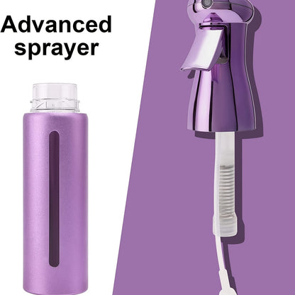 1pcs 300ml Electroplating Continuous Spray Bottle Automatic High-pressure Spray Bottle Hairdressing Alcohol Disinfection Spray Bottle