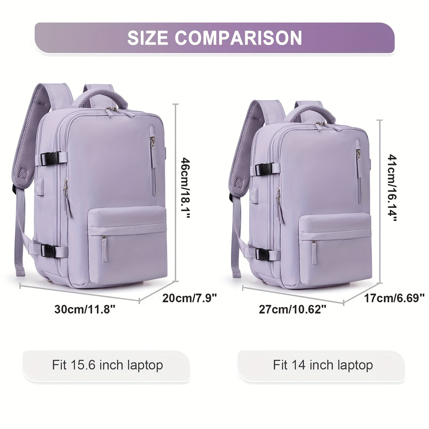 Large Travel Backpack, Carry On Backpack, Hiking Laptop Backpack Waterproof Outdoor Sports Rucksack Casual Daypack School Bag