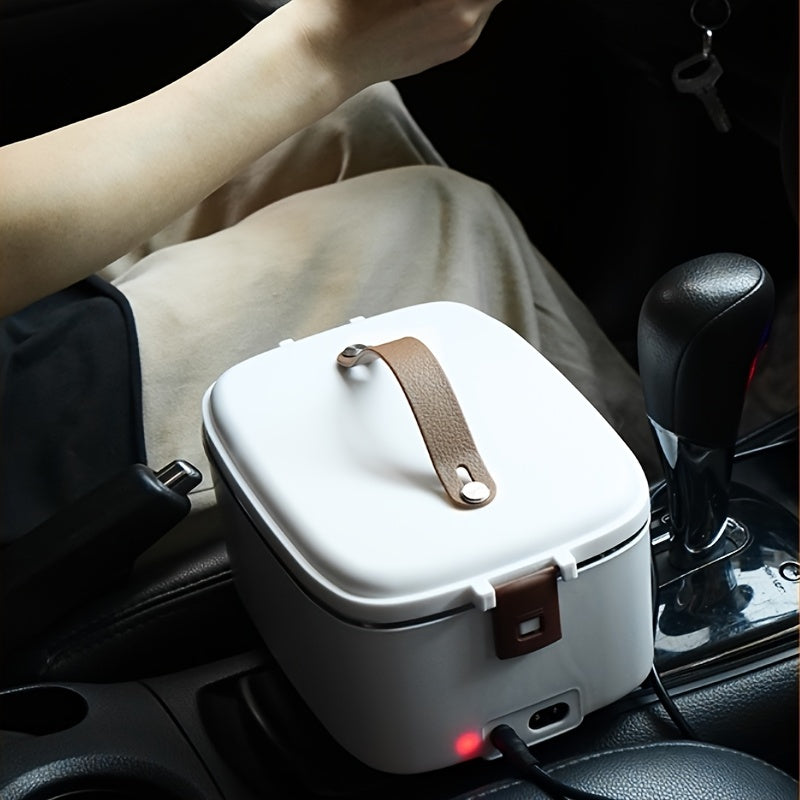Portable Electric Lunch Box Heater: 1.8L Capacity, 2-in-1 Design for Car & Home Use