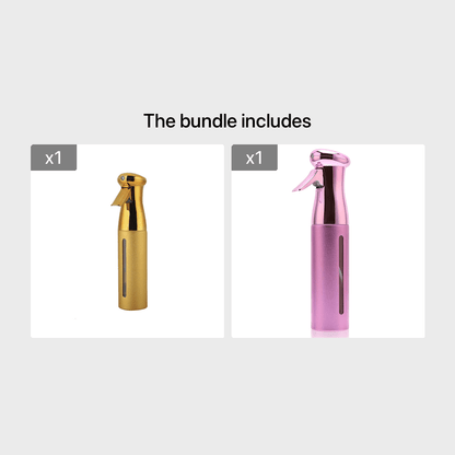 1pcs 300ml Electroplating Continuous Spray Bottle Automatic High-pressure Spray Bottle Hairdressing Alcohol Disinfection Spray Bottle