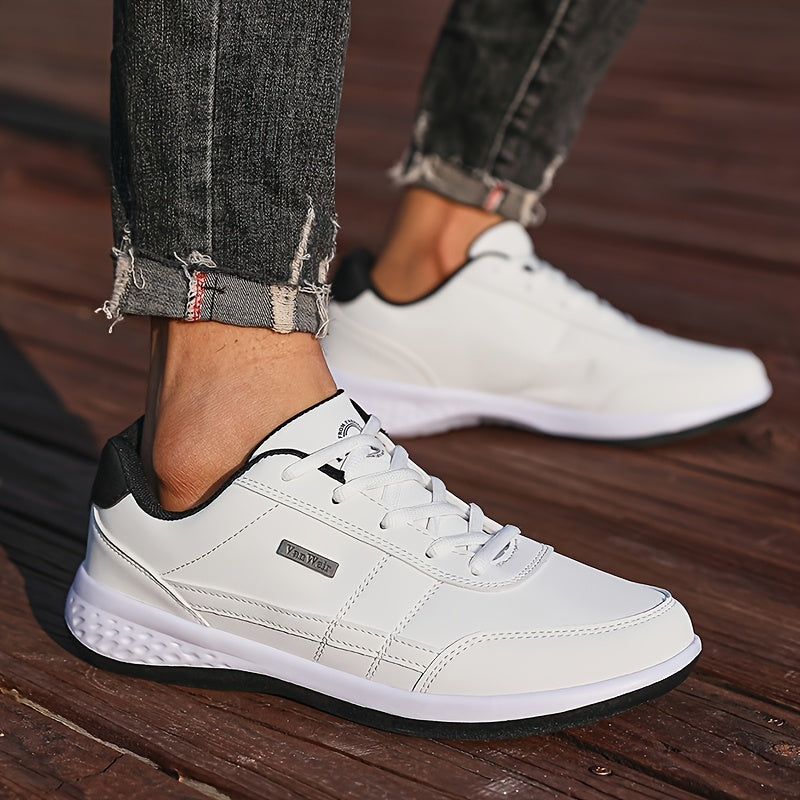 VanWeir Men'S Lightweight Running Sneakers - Navy Blue & Brown Two-Tone Design, Breathable Mesh Lining, Stability Support, MD/TPR Sole for Outdoor Training, Hiking & Casual Wear, Hiking Footwear, Modern Sneakers, Comfortable