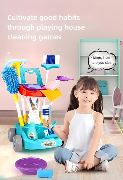 Sweeping Toys, Broom And Dustpan Combination Set, Simulation Of Home Cleaning, Floor Sweeping Toys Perfect Christmas And Birthday Gift