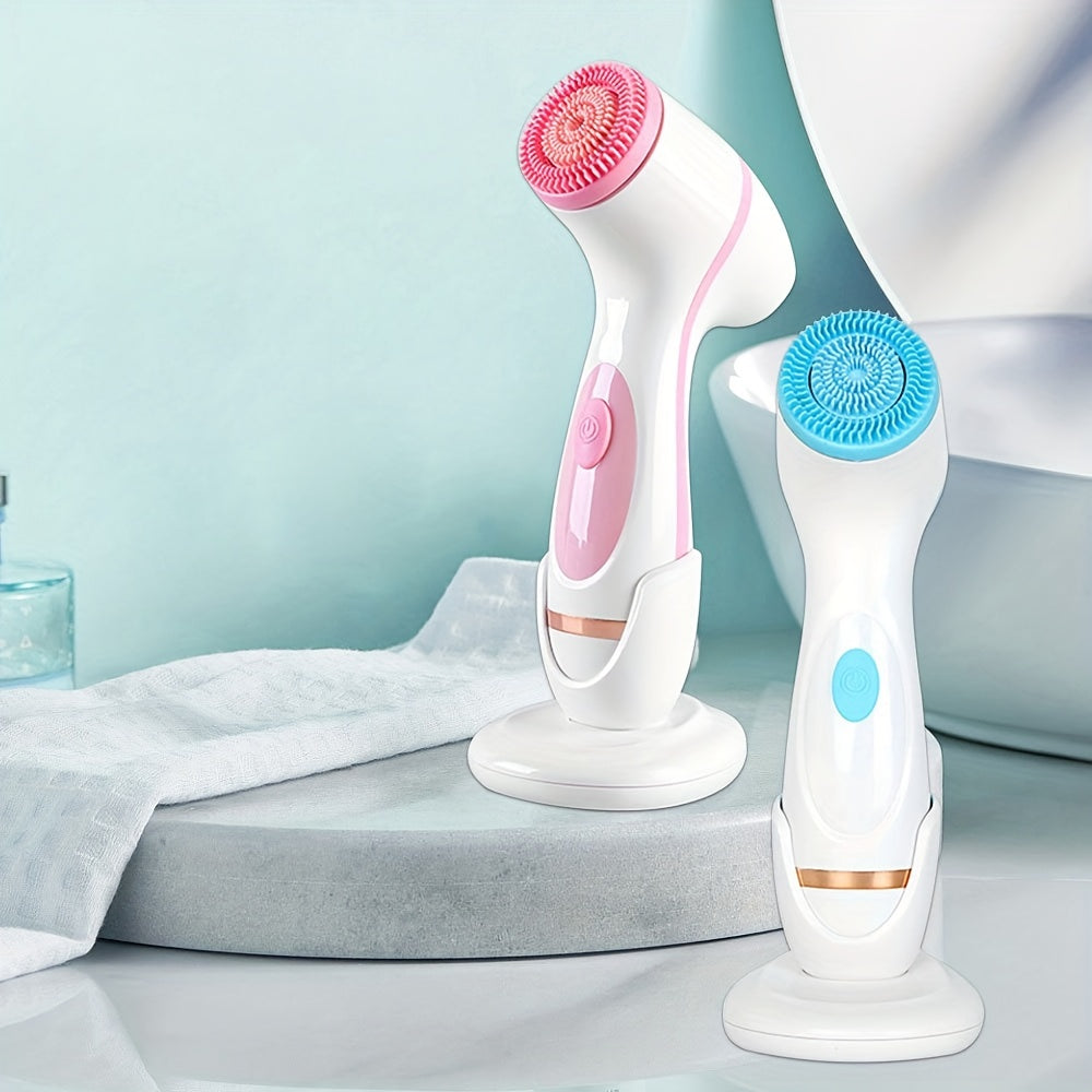 3 In 1 Wireless Face Cleansing Brush Sonic Face Spin Brush Set Spa System For Deep Cleaning Remove Blackhead Machine