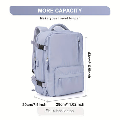 Large Travel Backpack, Carry On Backpack, Hiking Laptop Backpack Waterproof Outdoor Sports Rucksack Casual Daypack School Bag