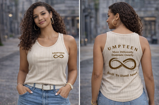 Umpteen 'Move Differently, Dominate Quietly' Ribbed Tank – Women's