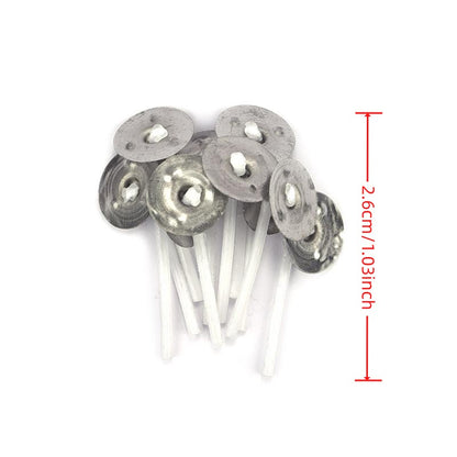 50pcs 2.6-20cm Premium Smokeless Candle Wicks - Pure Cotton Core for DIY Candle Making, Pre-Waxed, Party Supplies, Easy to Use, High-Quality, and Durable