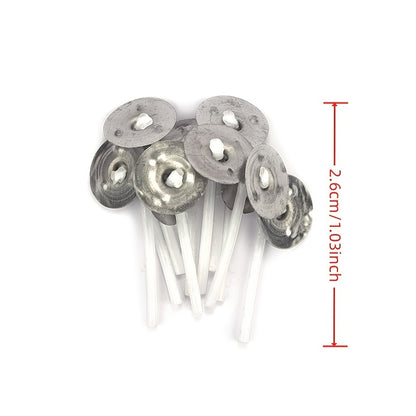 50pcs 2.6-20cm Premium Smokeless Candle Wicks - Pure Cotton Core for DIY Candle Making, Pre-Waxed, Party Supplies, Easy to Use, High-Quality, and Durable