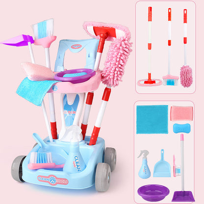 Sweeping Toys, Broom And Dustpan Combination Set, Simulation Of Home Cleaning, Floor Sweeping Toys Perfect Christmas And Birthday Gift