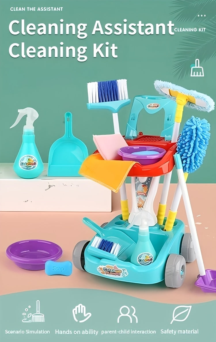 Sweeping Toys, Broom And Dustpan Combination Set, Simulation Of Home Cleaning, Floor Sweeping Toys Perfect Christmas And Birthday Gift